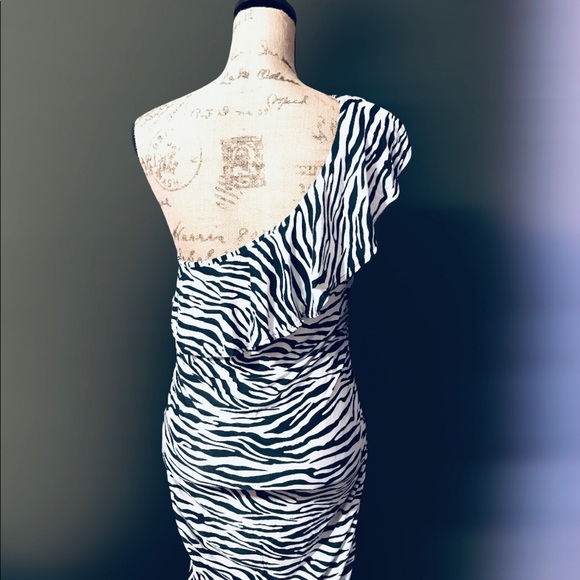 Black & White Zebra print dress - Picture 4 of 4